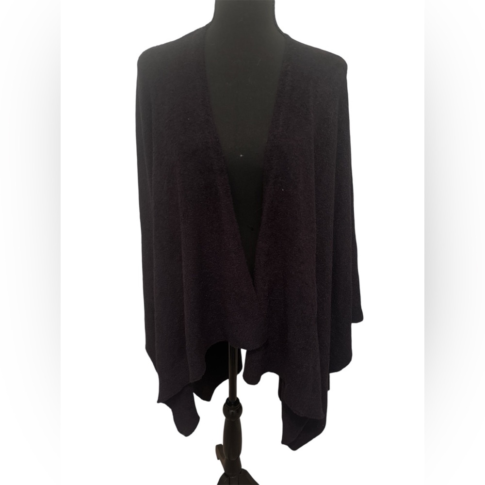 Barefoot Dreams Black Poncho